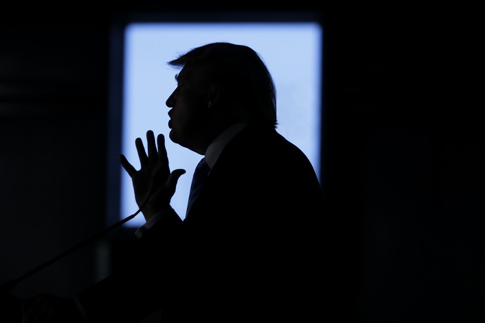 Trump silowet